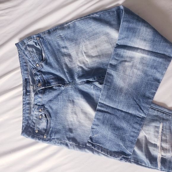 Seductions FD Low Waisted Straight Leg Jeans - Picture 12 of 16